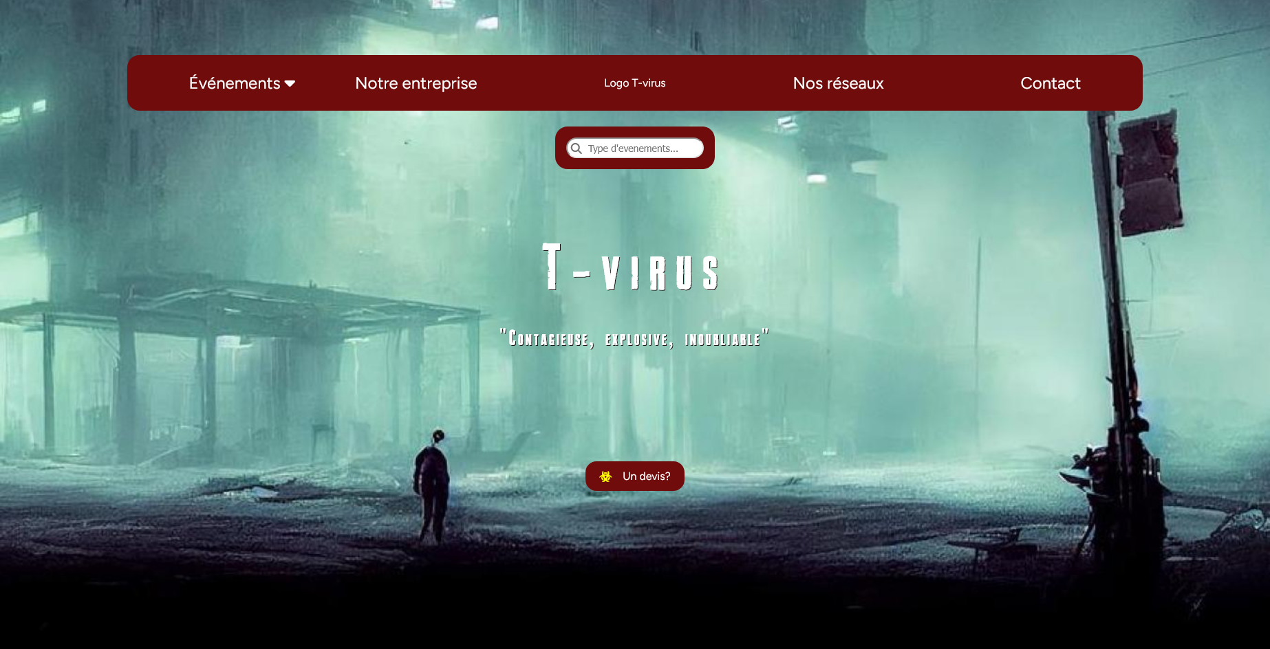 site t-virus evenementiel